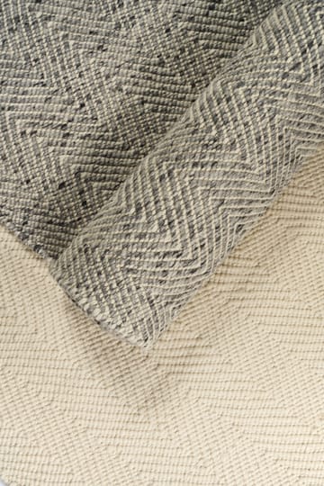 Furrow vloerkleed natuurwit/grijs - 80x240 cm - Scandi Living
