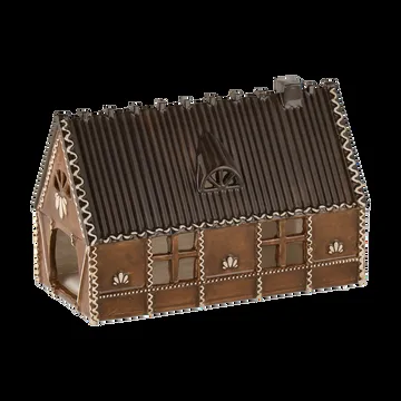 Ginger bread lichthuisje - 18 cm - Scandi Living