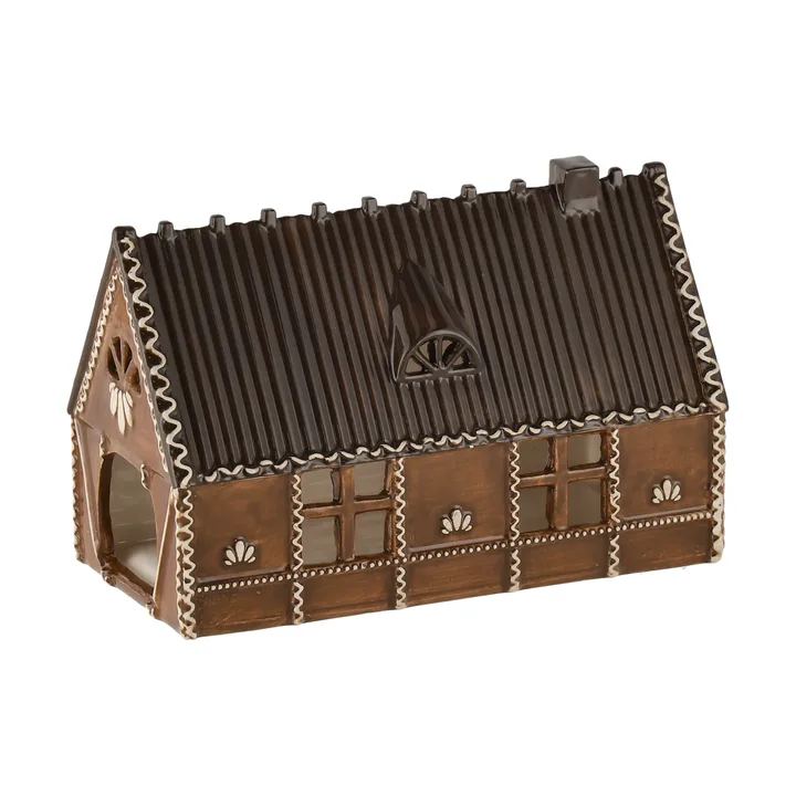 Ginger bread lichthuisje - 18 cm - Scandi Living