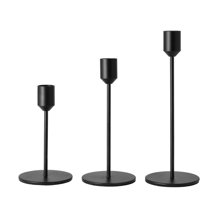 Glare kandelaar 14 cm, Zwart Scandi Living