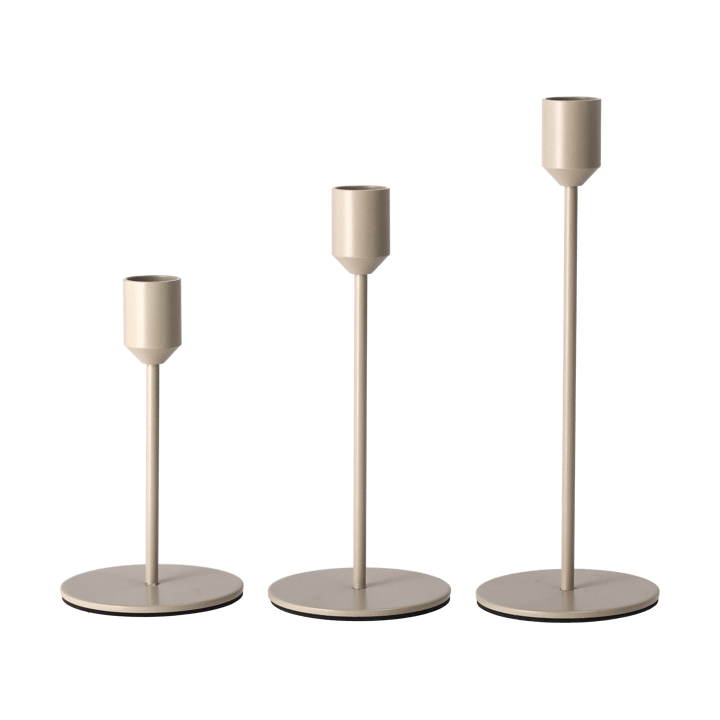 Glare kandelaar 22 cm, Greige Scandi Living