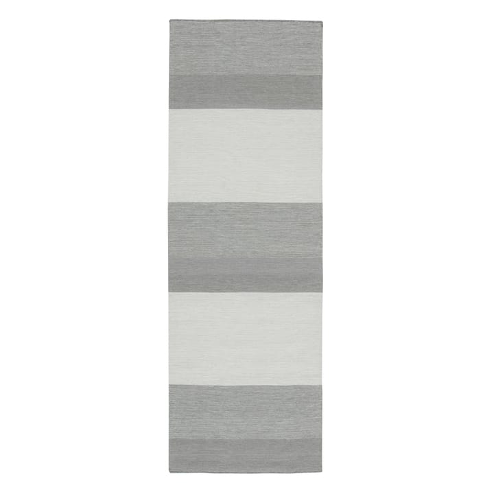 Granite wollen vloerkleed lichtgrijs - 80 x 240 cm. - Scandi Living