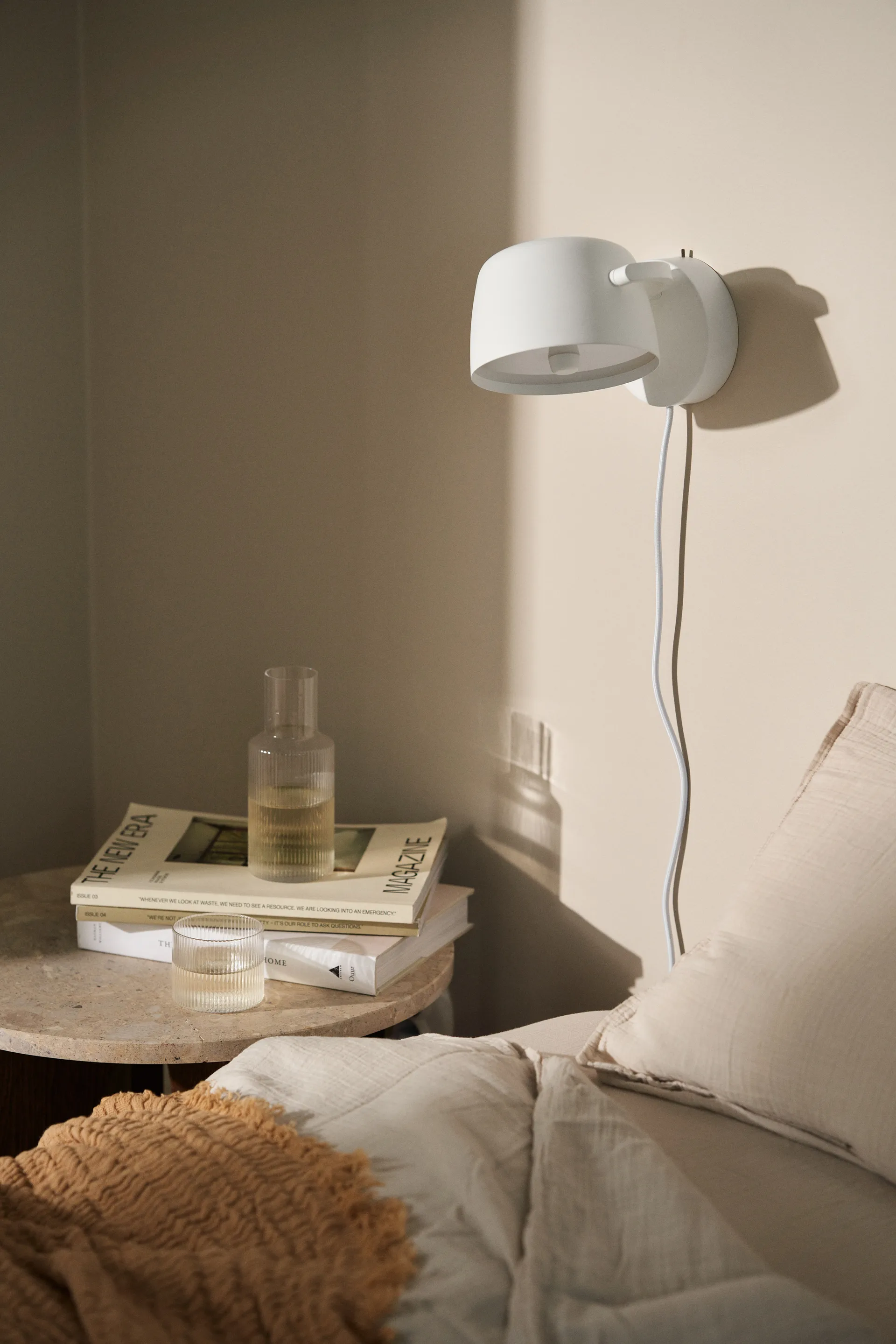 Halo wandlamp Ø16 cm, White Scandi Living