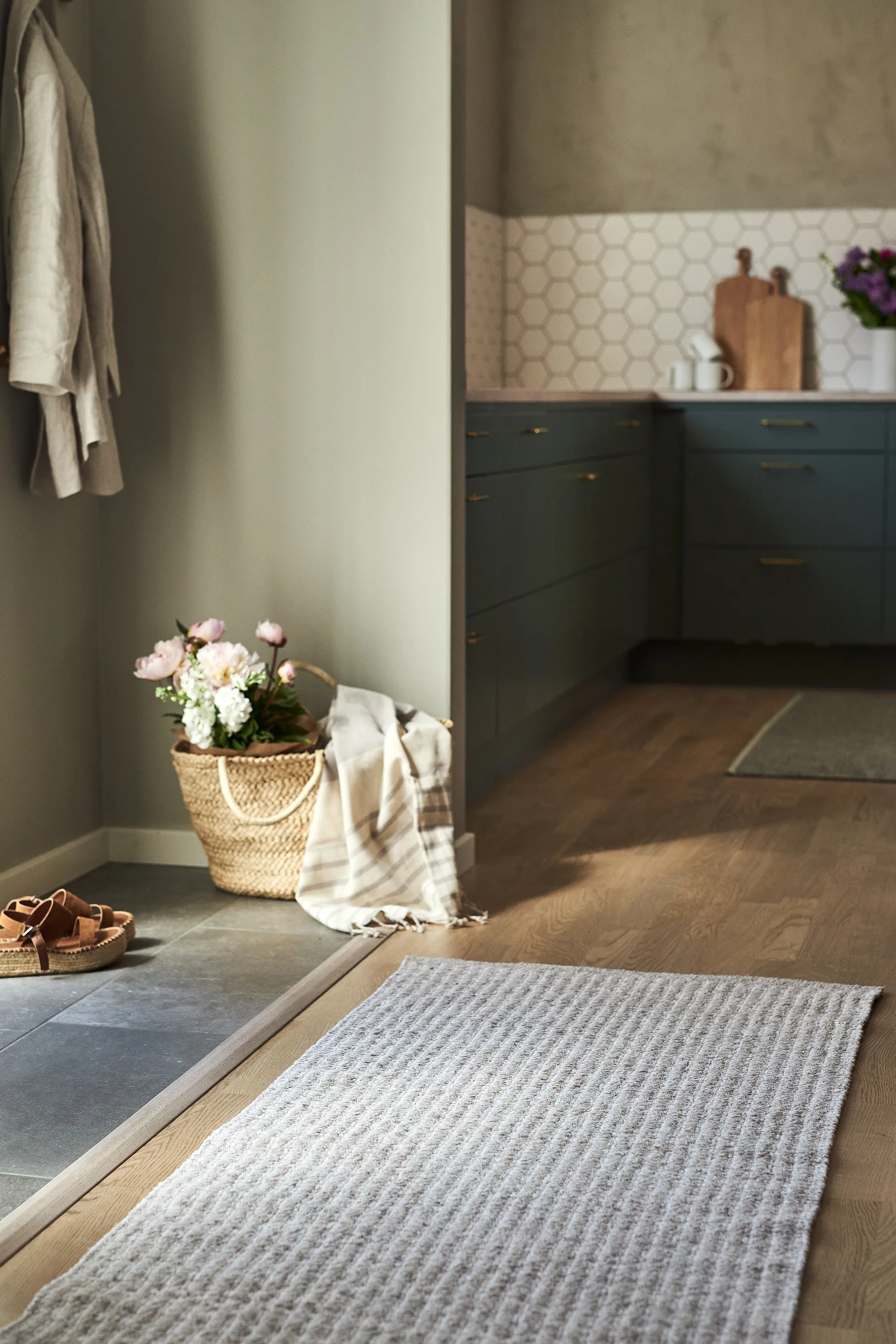 Harvest vloerkleed beige, 70x150cm Scandi Living