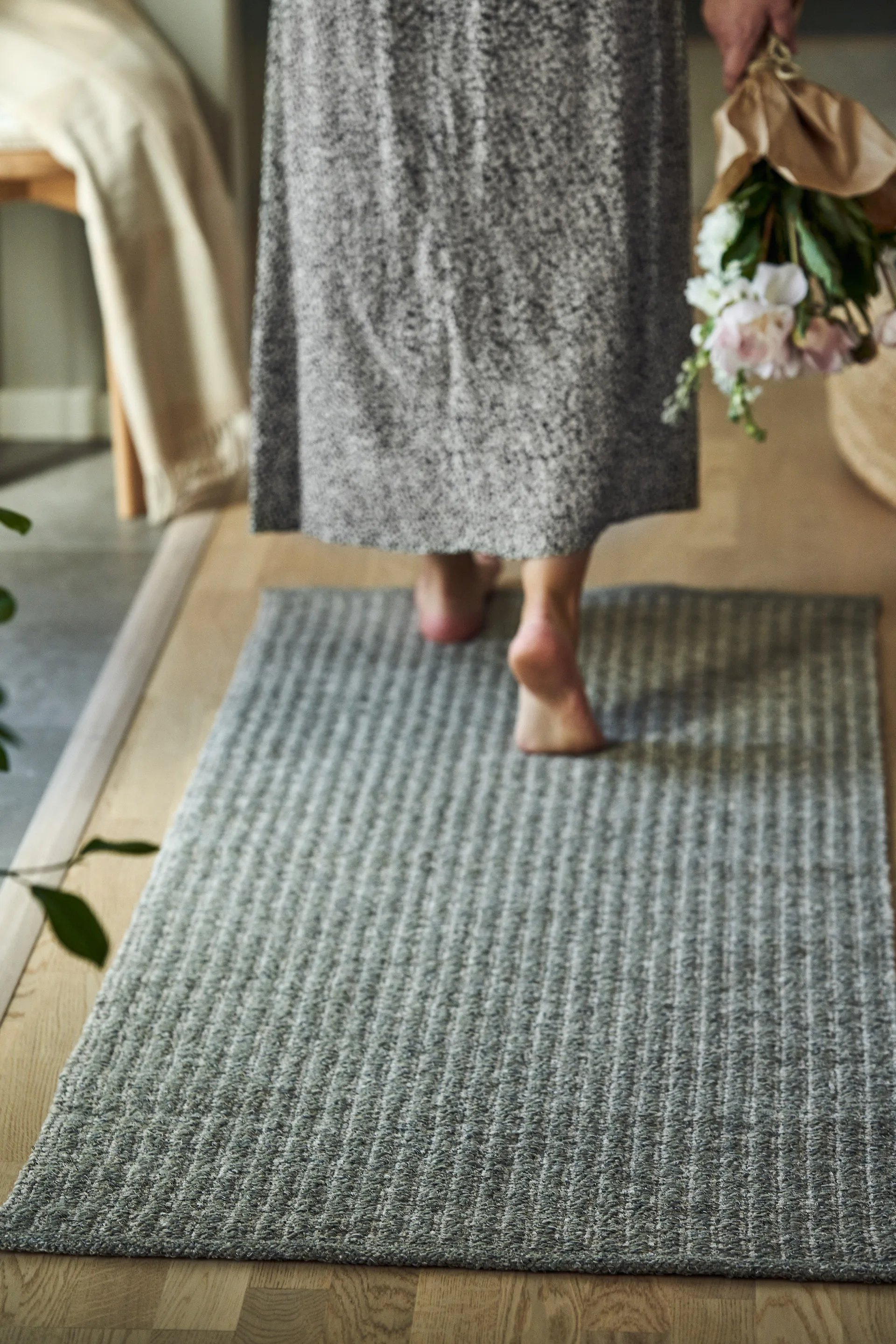 Harvest vloerkleed dusty green, 70x150cm Scandi Living