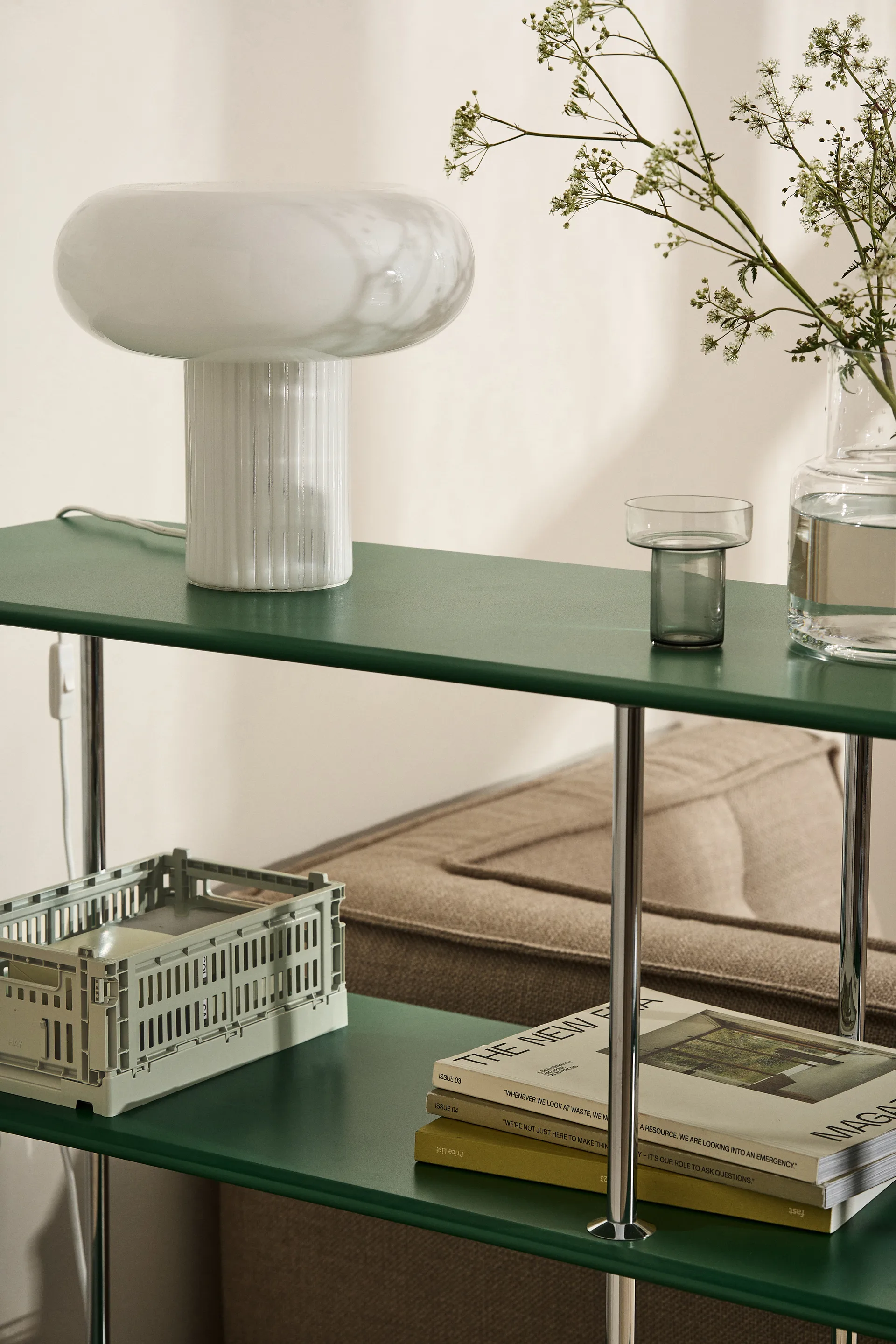 Haven tafellamp 26 cm, Wit Scandi Living