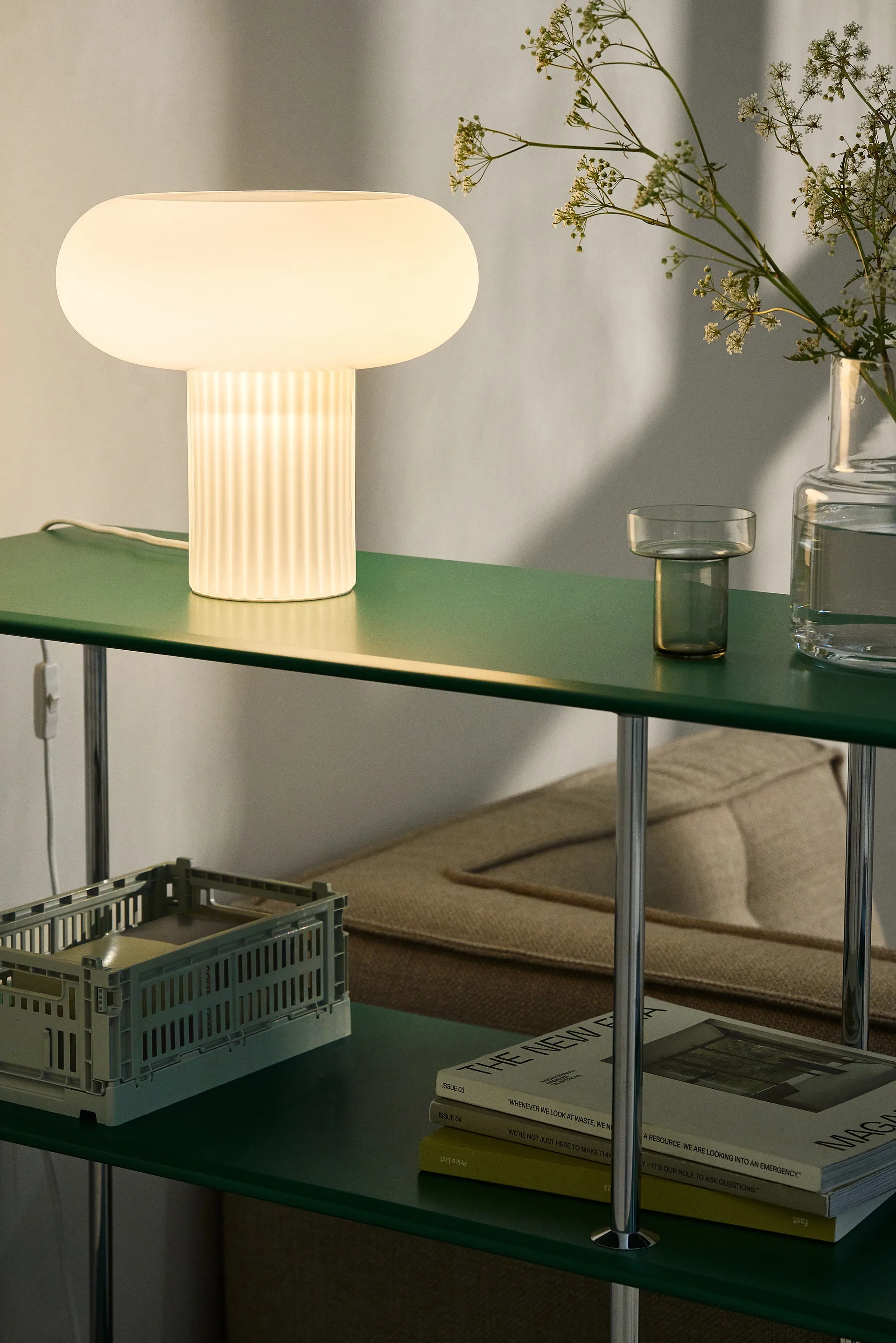 Haven tafellamp 26 cm, Wit Scandi Living