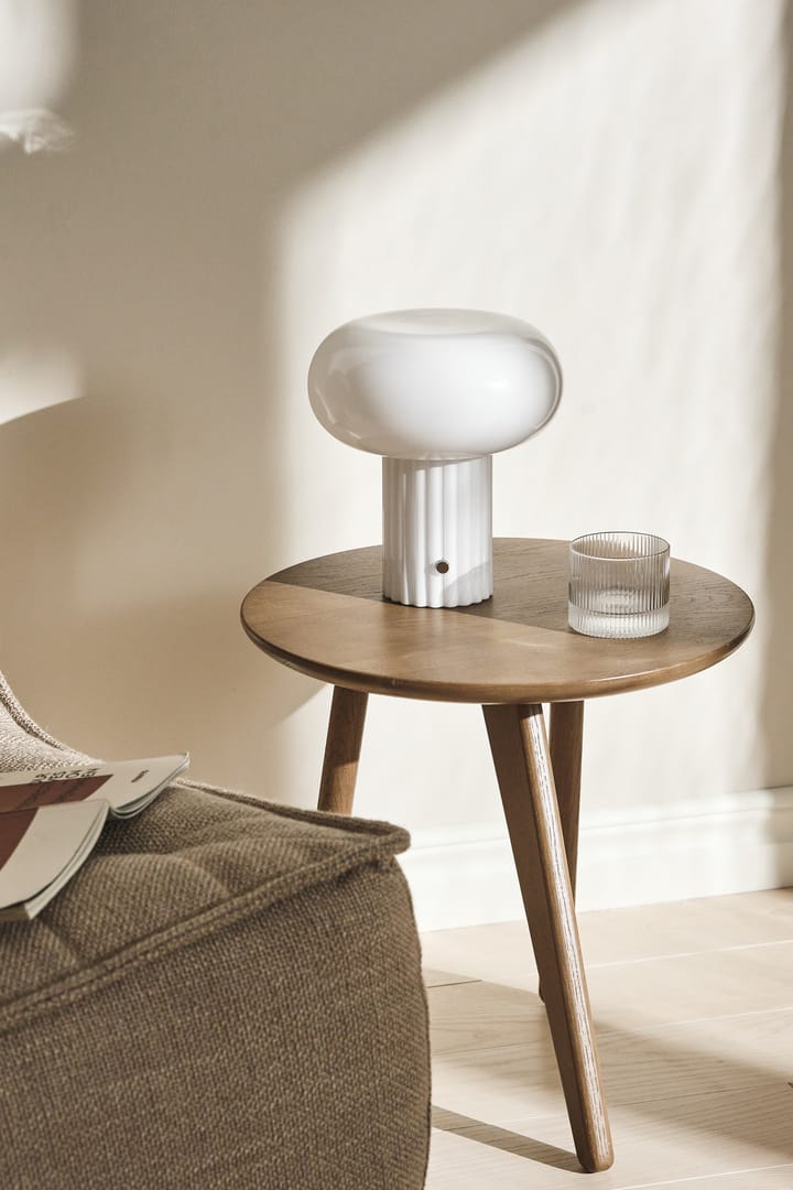 Haven tafellamp portabel 22 cm, Wit Scandi Living
