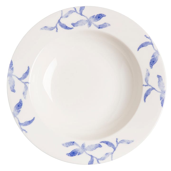 Havspil diep bord 23 cm 4-pak, blauw-wit Scandi Living