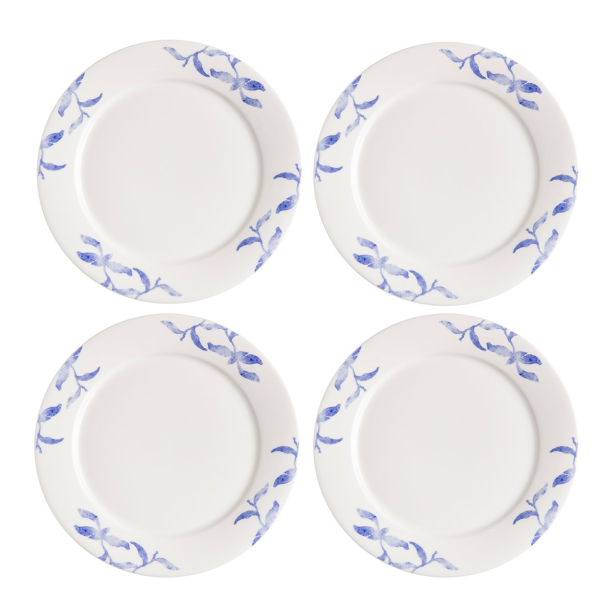 Scandi Living Havspil klein bord 21 cm 4-pak blauw-wit