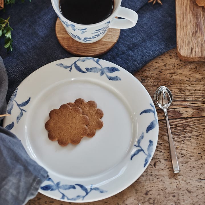 Havspil klein bord 21 cm 4-pak, blauw-wit Scandi Living
