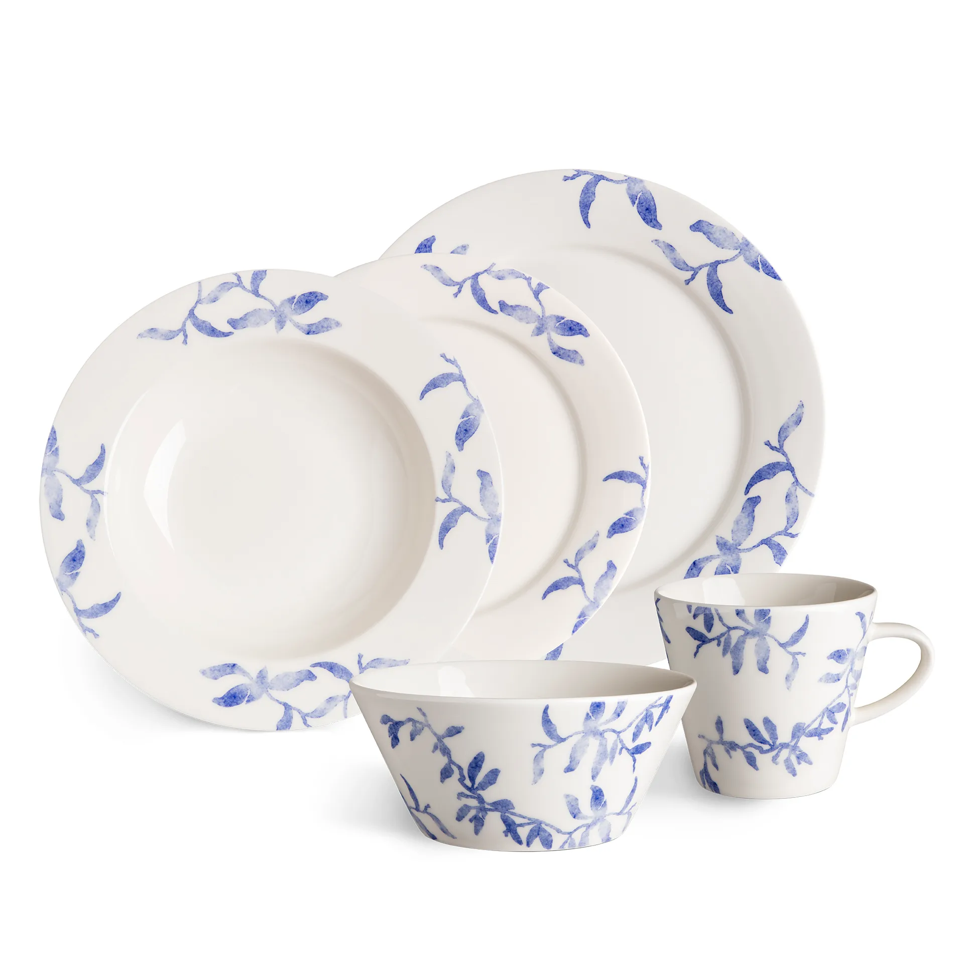 Havspil kom 60 cl 4-pak, blauw-wit Scandi Living