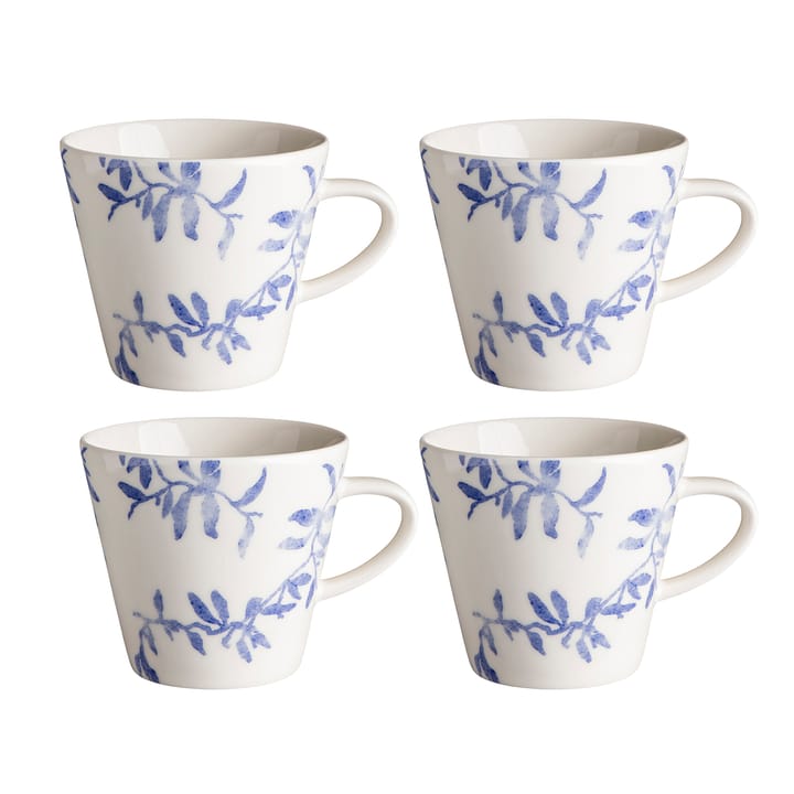 Havspil mok 30 cl 4-pak - blauw-wit - Scandi Living