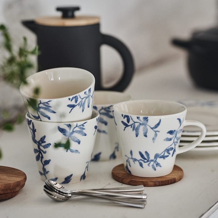 Havspil mok 30 cl 4-pak, blauw-wit Scandi Living