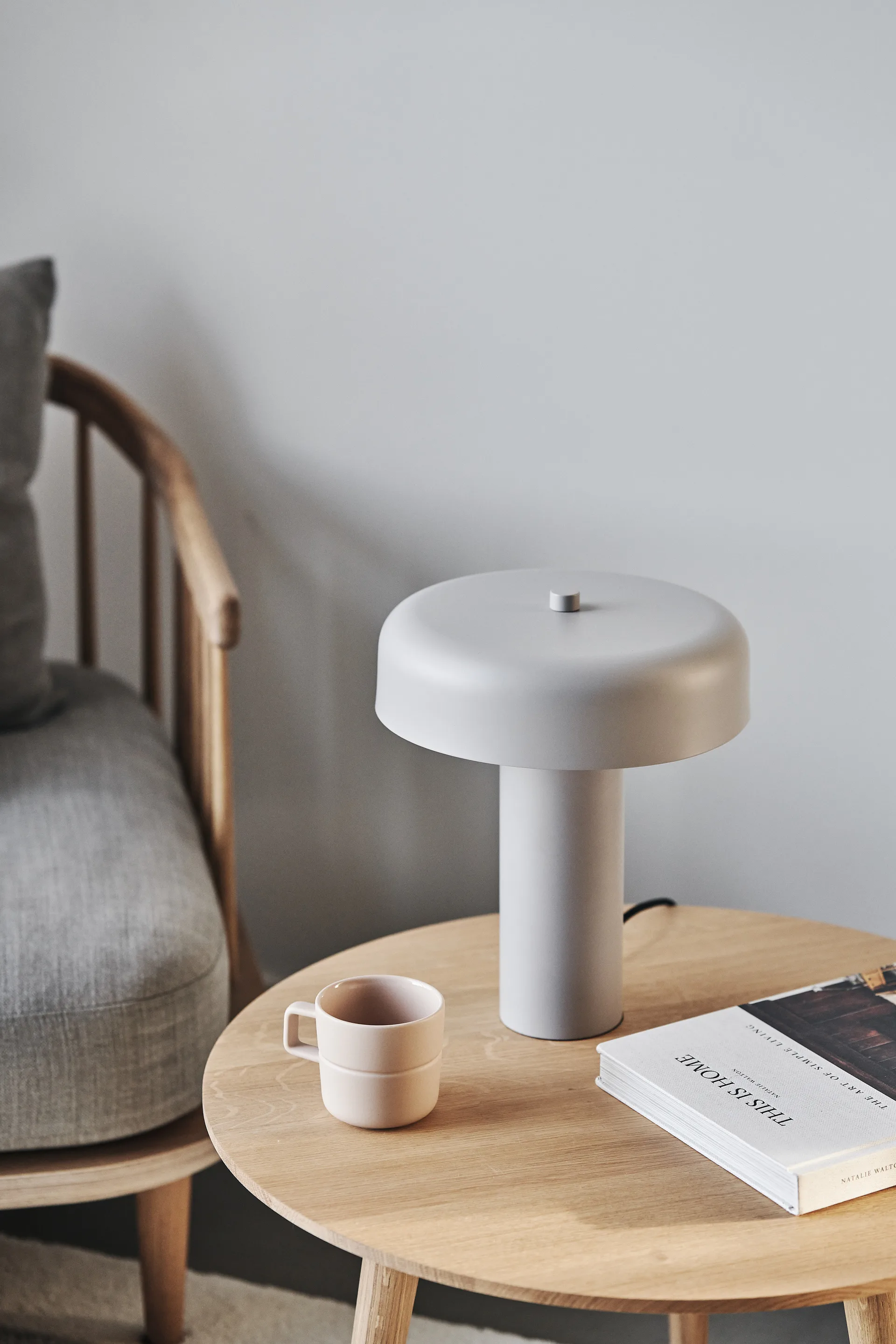 Haze tafellamp 32 cm, Grijs  Scandi Living