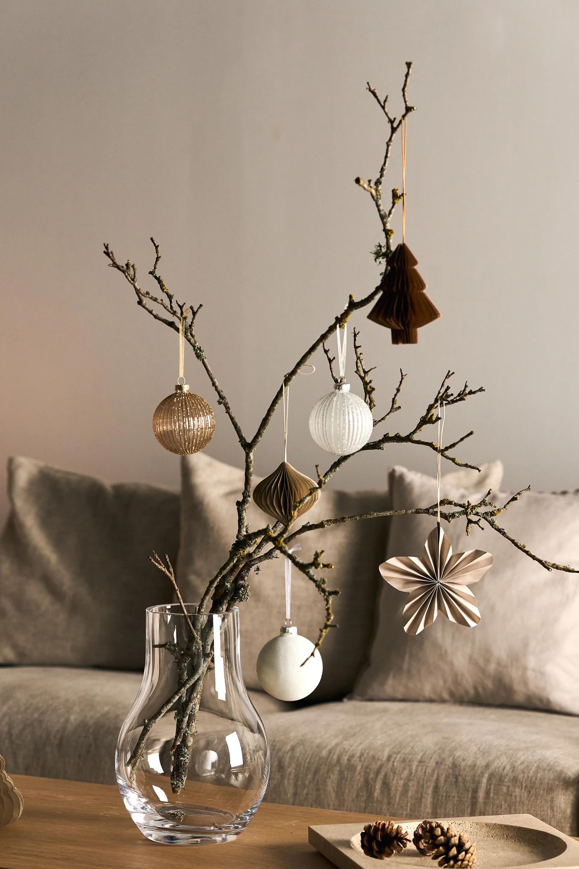 Holiday kerstballen 6-pack, Gold Scandi Living