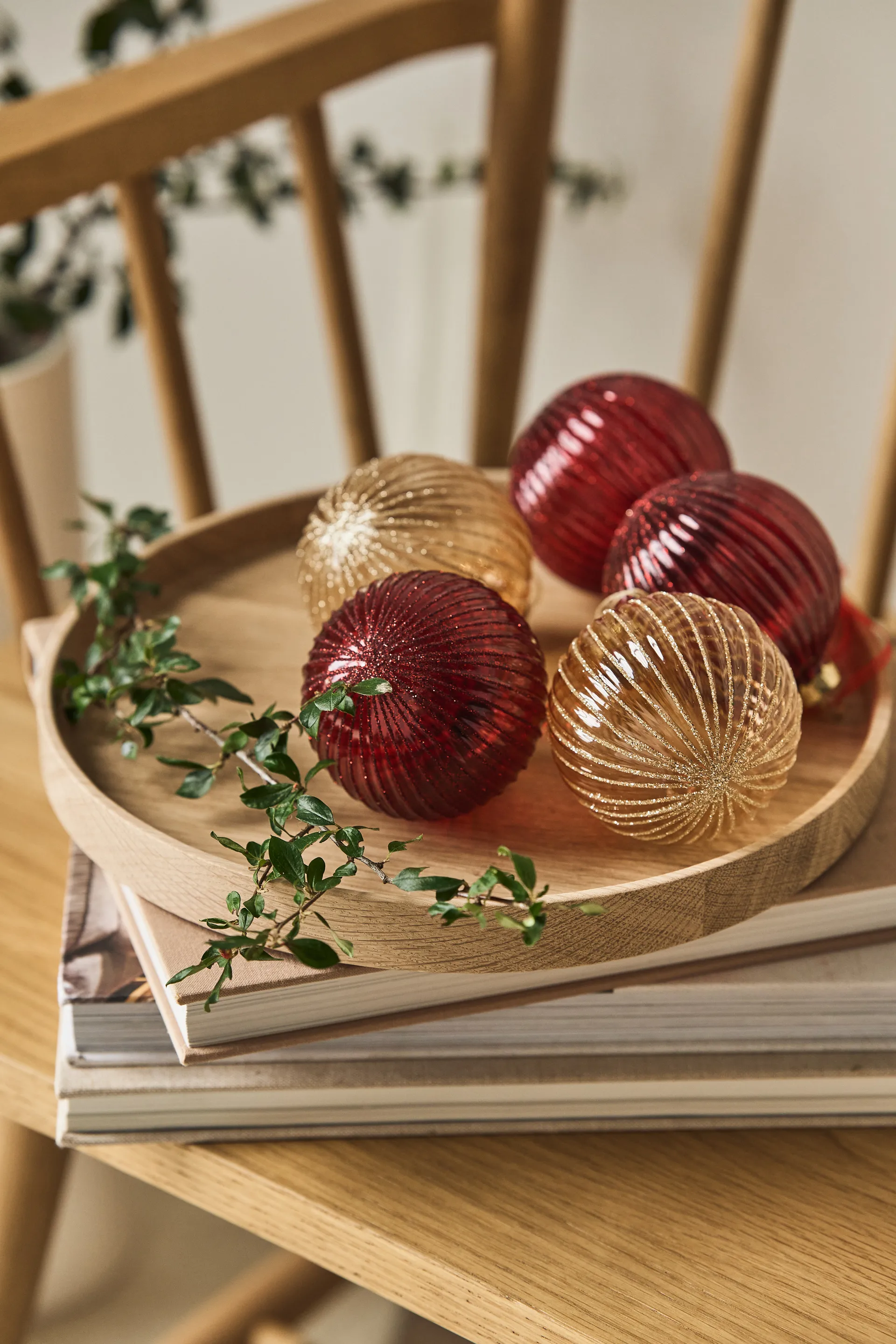 Holiday kerstballen 6-pack, Red Scandi Living