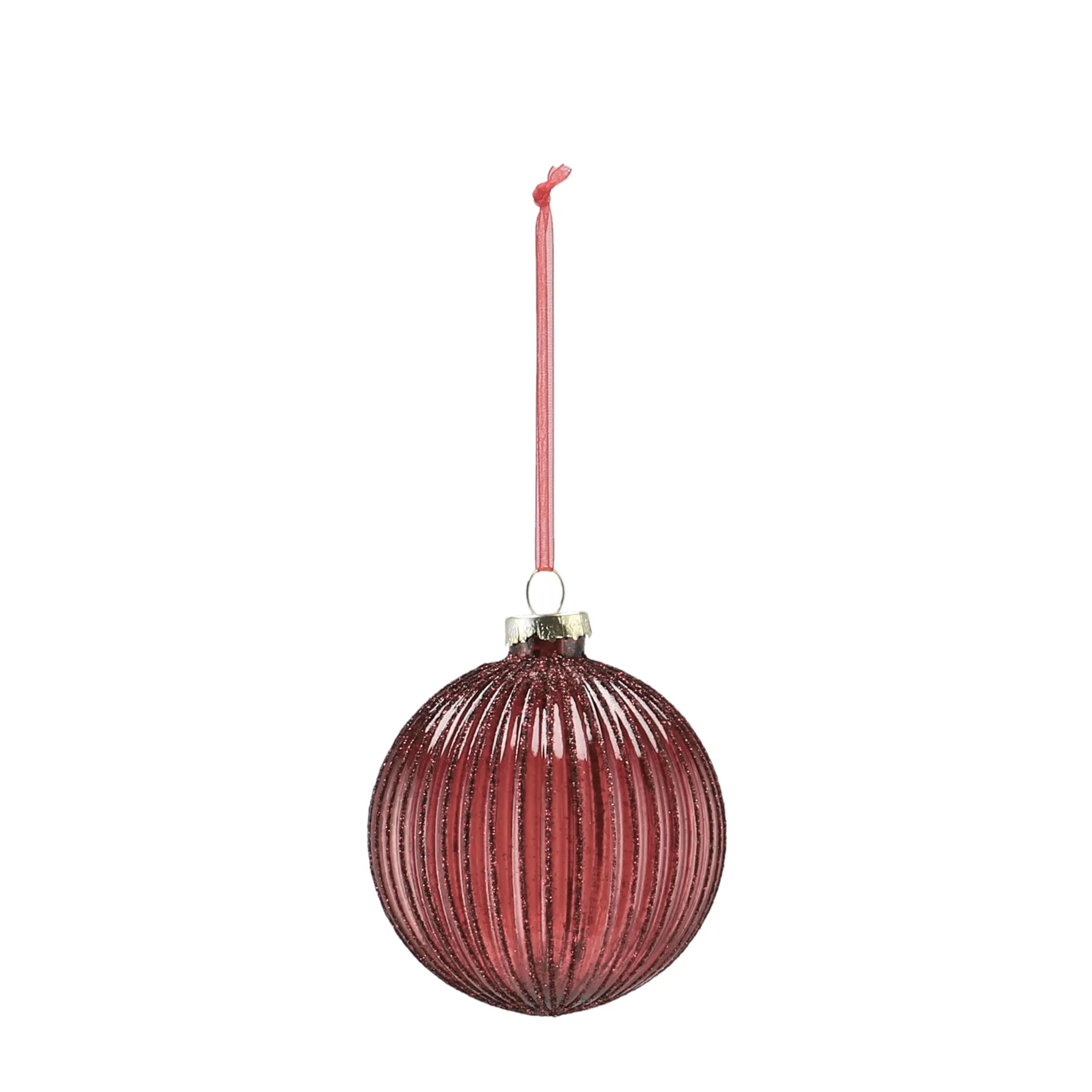 Holiday kerstballen 6-pack, Red Scandi Living
