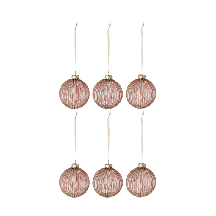 Holiday kerstballen 6-pack - Rose gold - Scandi Living
