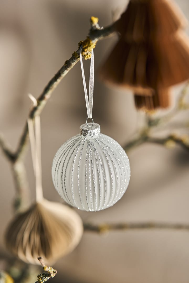 Holiday kerstballen 6-pack, White Scandi Living