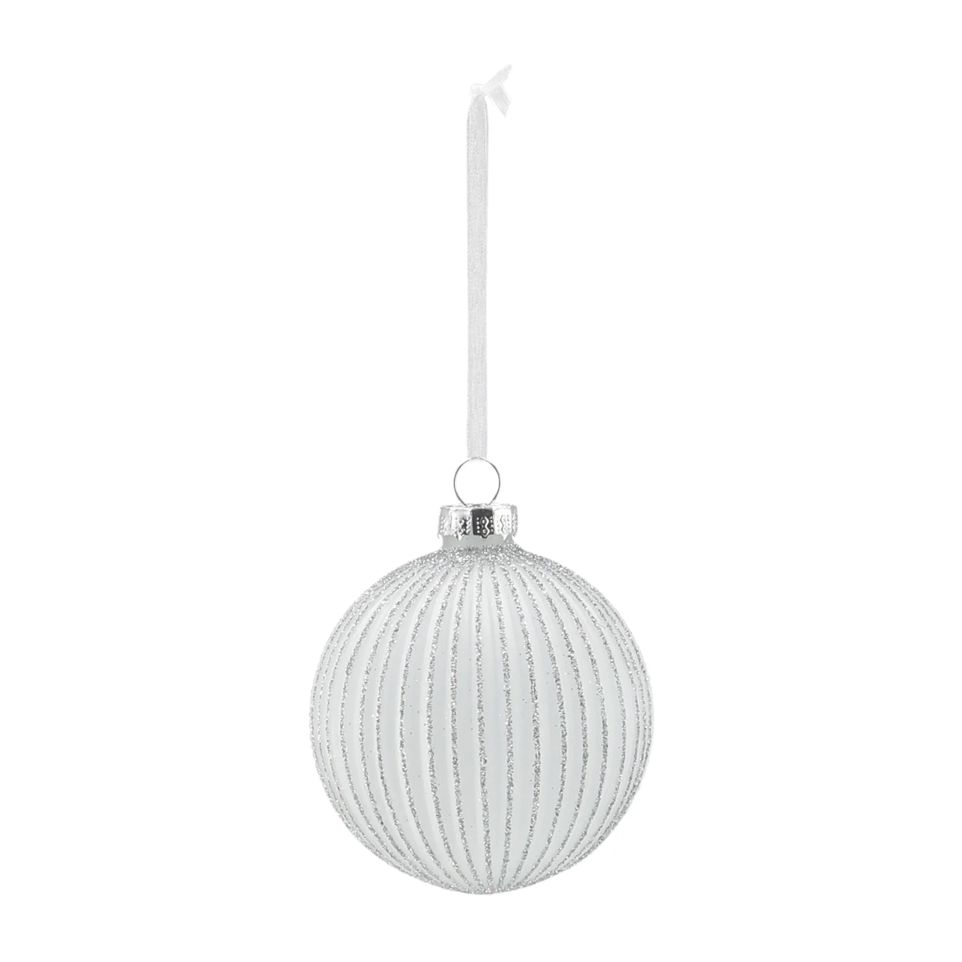 Holiday kerstballen 6-pack, White Scandi Living
