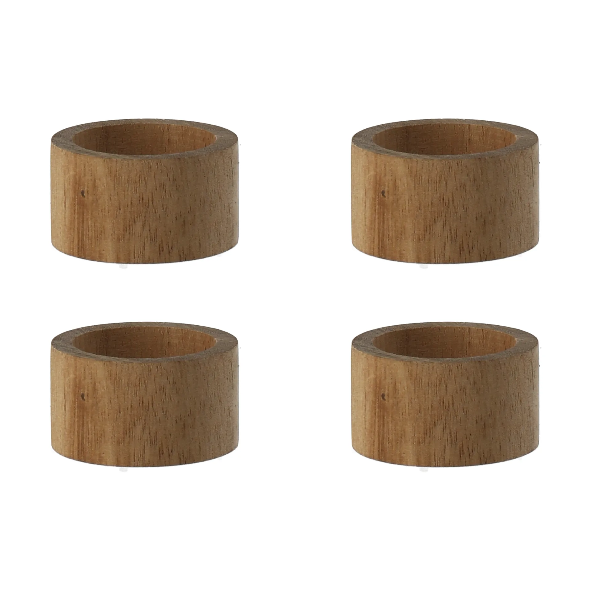 Hollow servetring Ø5 cm 4-pack, Acacia Scandi Living