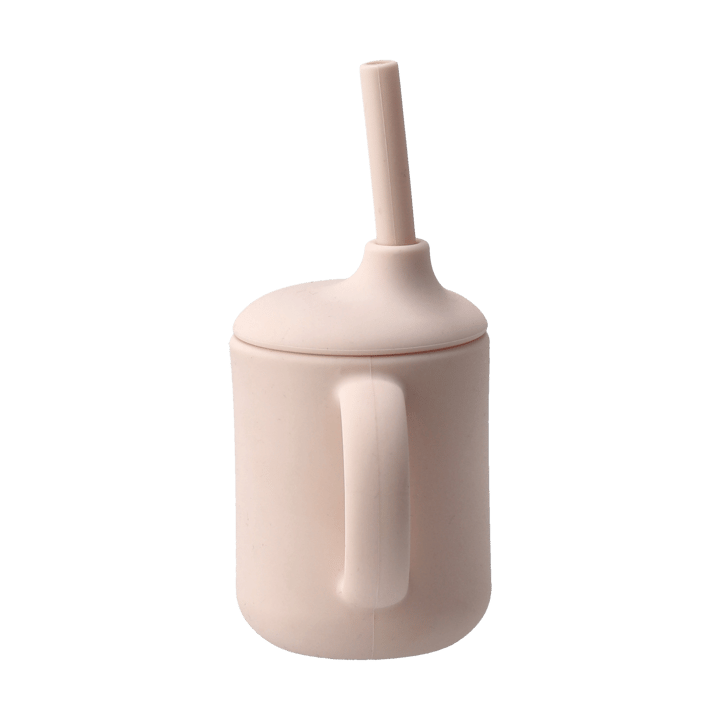 Idun beker met rietje siliconen 120 ml, Blush Scandi Living