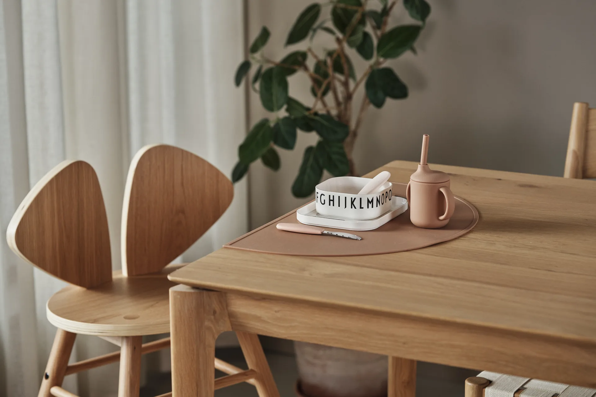 Idun beker met rietje siliconen 120 ml, Hazel Scandi Living