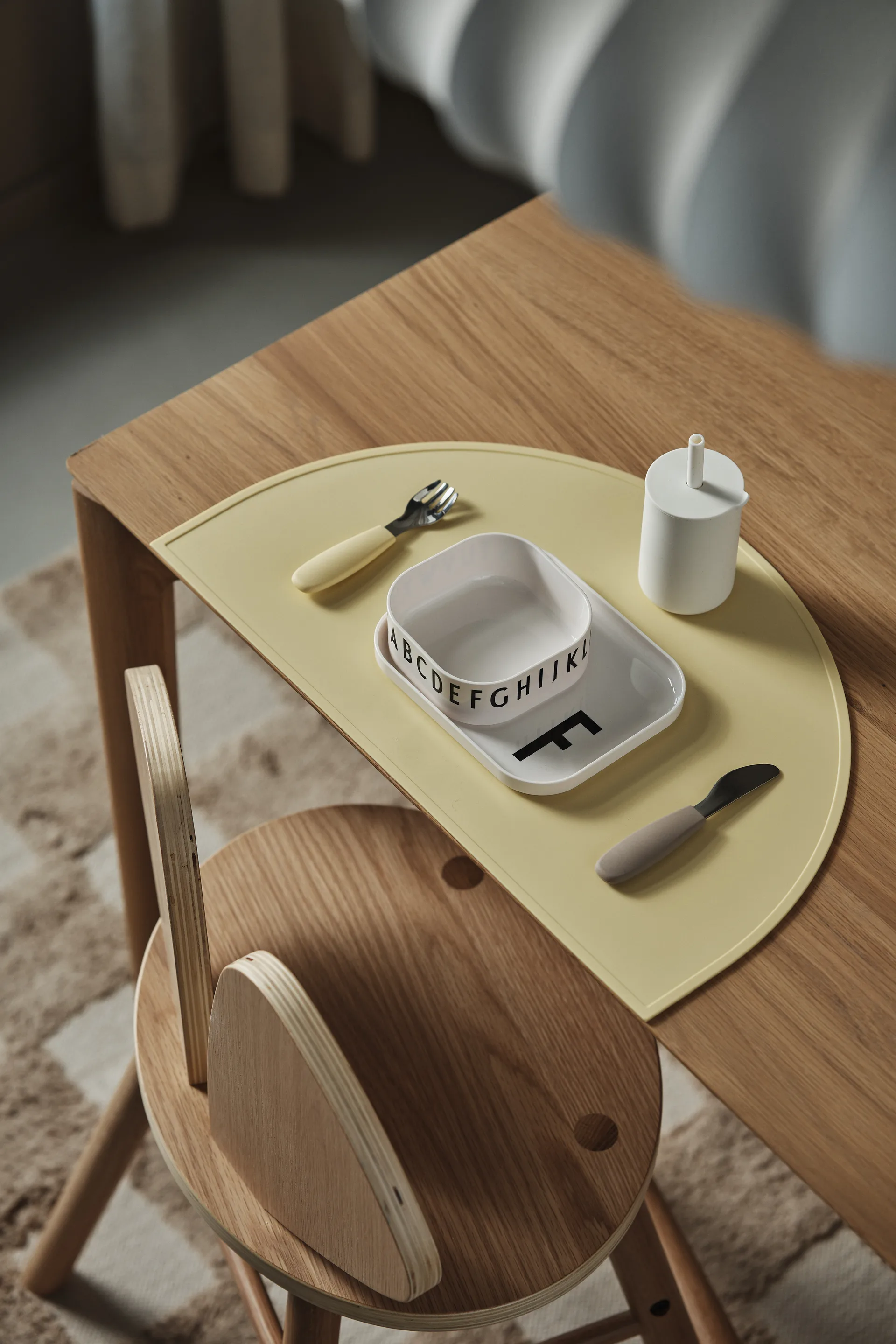 Idun beker met rietje siliconen 120 ml, Vanilla Scandi Living