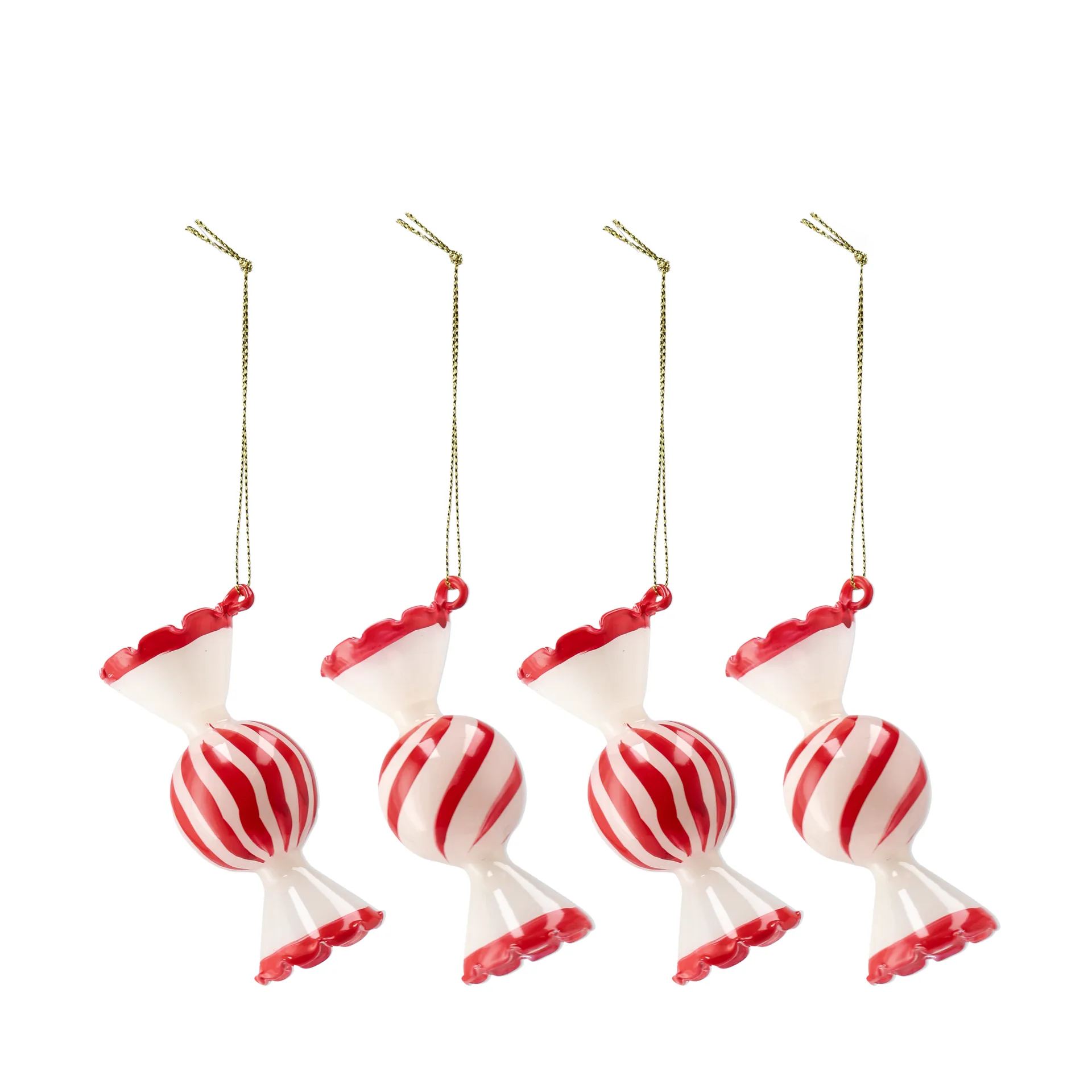 Jolly kerstbal 4-pack, Rood Scandi Living