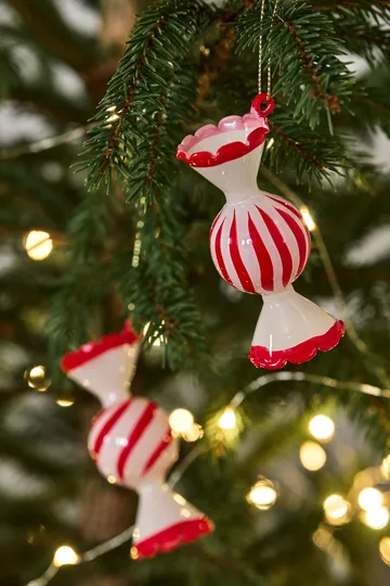 Jolly kerstbal 4-pack - Rood - Scandi Living