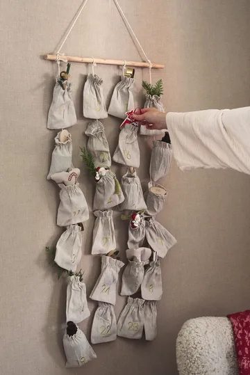 Joyful adventskalender 75 cm - Beige - Scandi Living