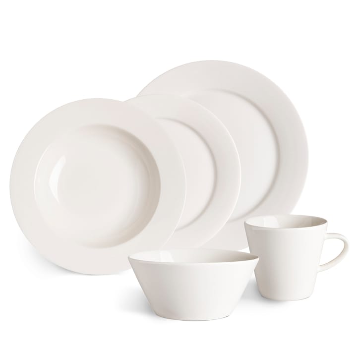 Kalk bord 28 cm 4-pak, wit Scandi Living