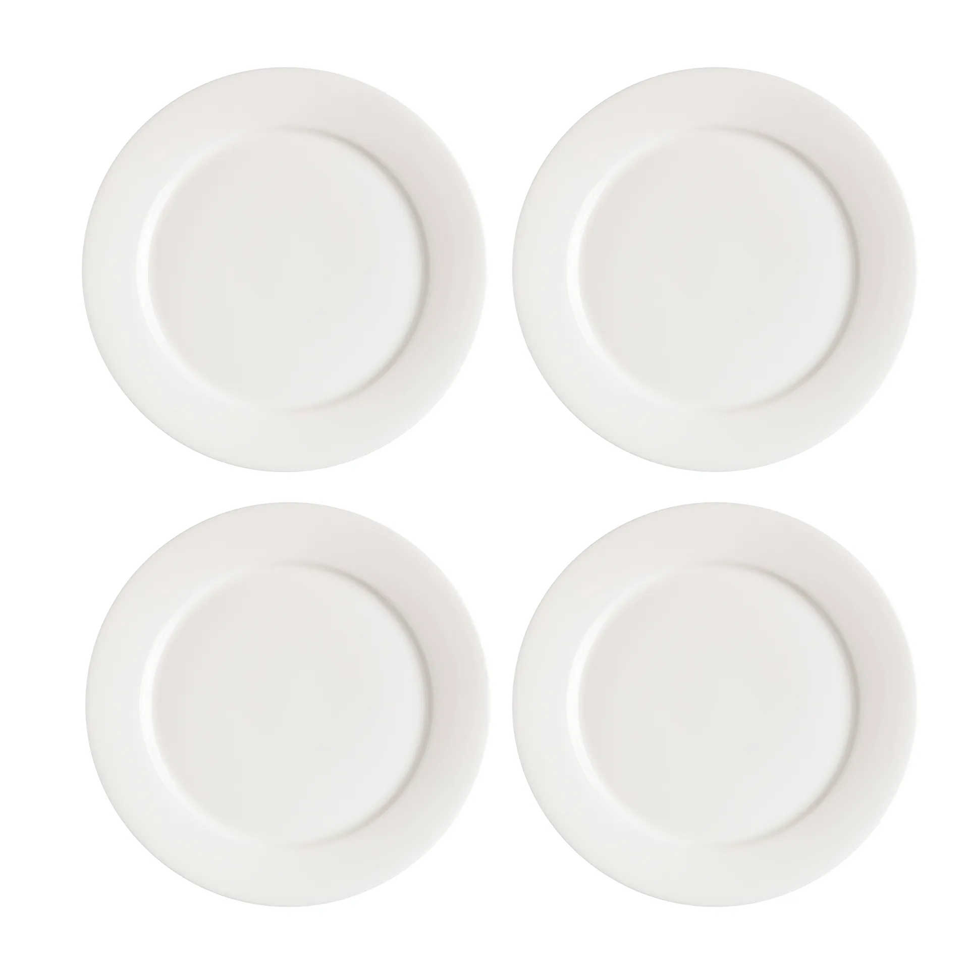 Kalk klein bord 21 cm 4-pak, wit Scandi Living