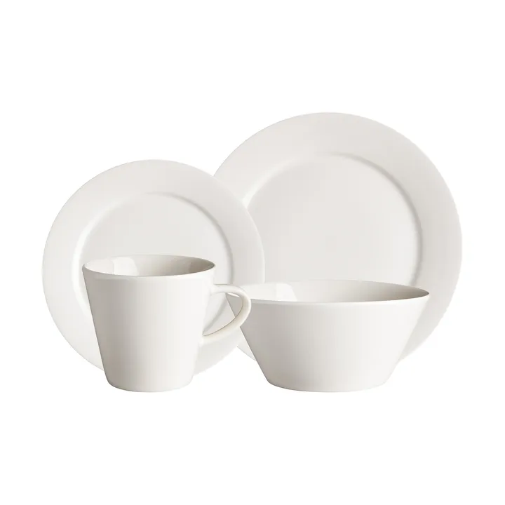 Kalk servies set 16-delig - Wit - Scandi Living