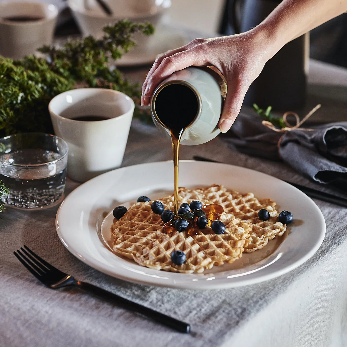 Kalk servies set 16-delig - Wit,  Scandi Living