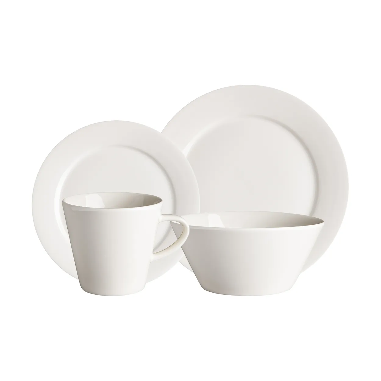 Scandi Living Kalk servies set 16-delig - Wit | Scandinavisch Interieur | Wit