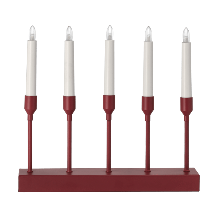 Kindle portabel adventskandelaar 30 cm - Donkerrood - Scandi Living