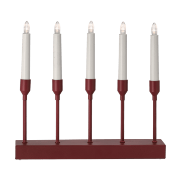 Kindle portabel adventskandelaar 30 cm - Donkerrood - Scandi Living