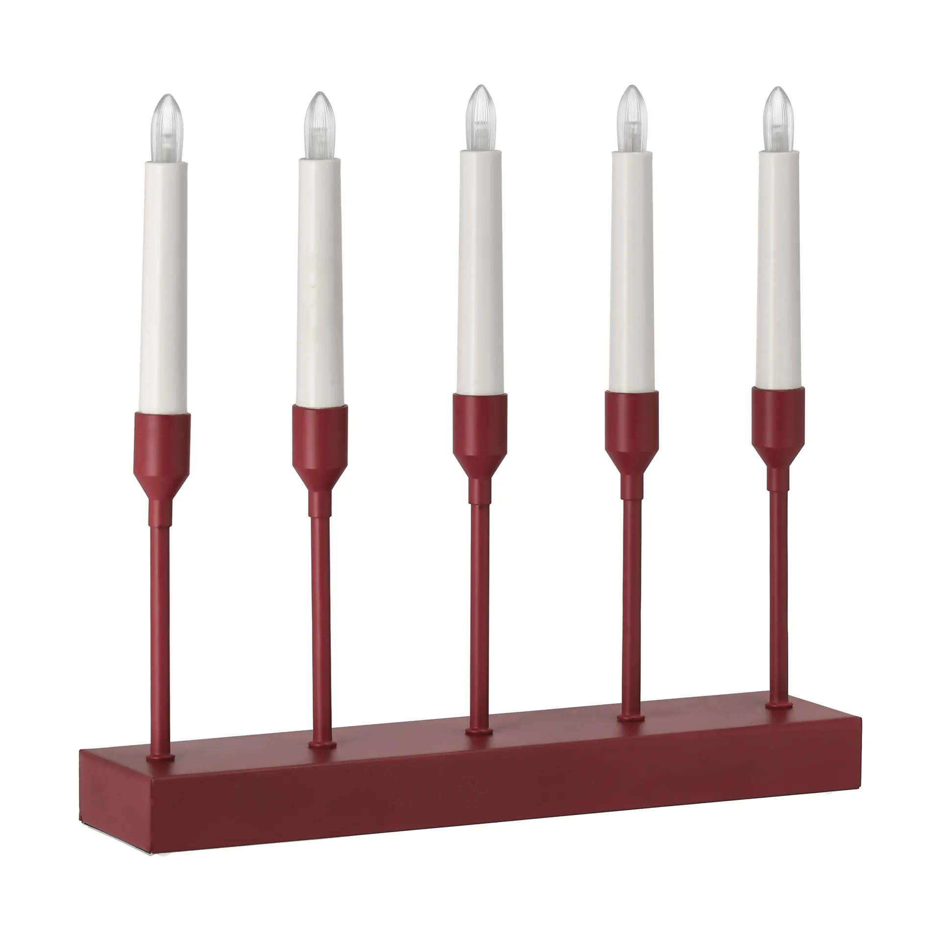 Kindle portabel adventskandelaar 30 cm, Donkerrood Scandi Living