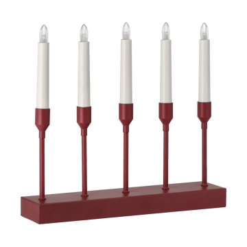 Kindle portabel adventskandelaar 30 cm - Donkerrood - Scandi Living