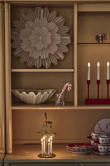 Kindle portabel adventskandelaar 30 cm - Donkerrood - Scandi Living