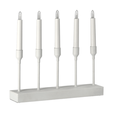 Kindle portabel adventskandelaar 30 cm - Wit - Scandi Living