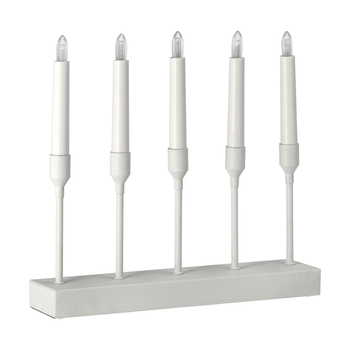 Kindle portabel adventskandelaar 30 cm, Wit Scandi Living