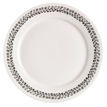 Klappersten bord 28 cm 4-pak - zwart en wit - Scandi Living