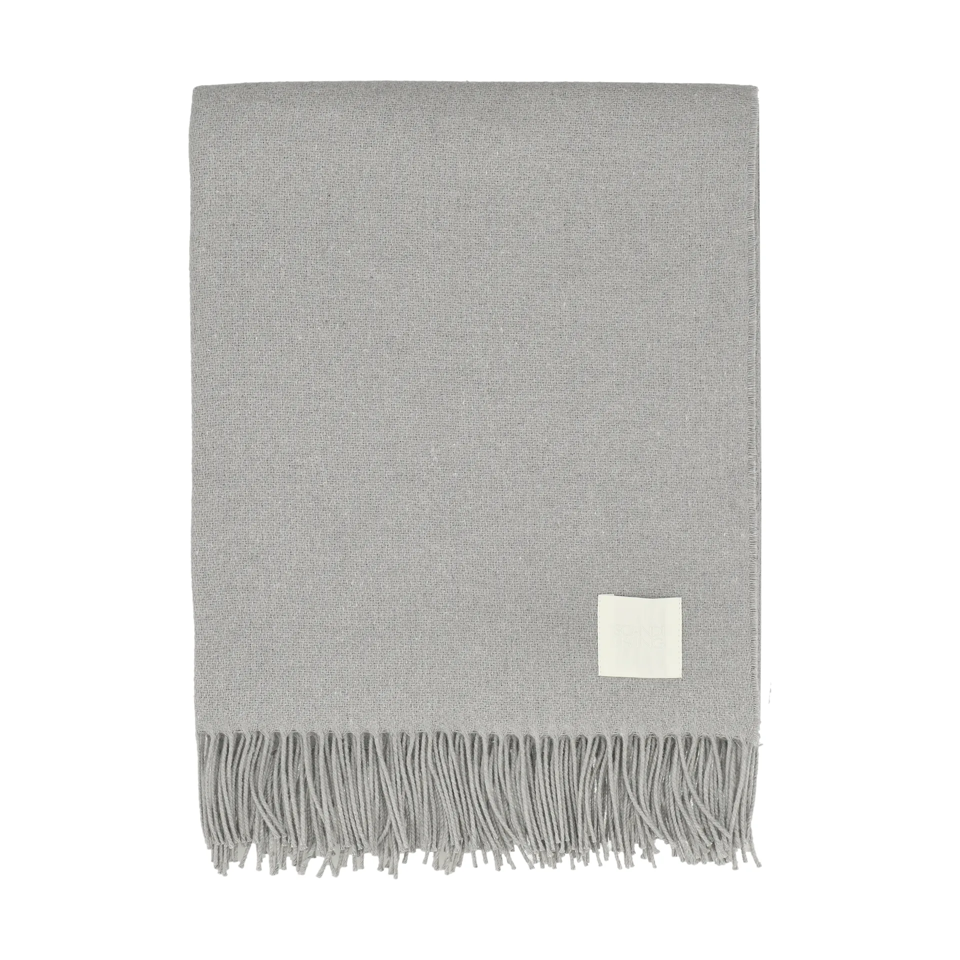 Loom katoenen plaid 125x170 cm, Fog Scandi Living