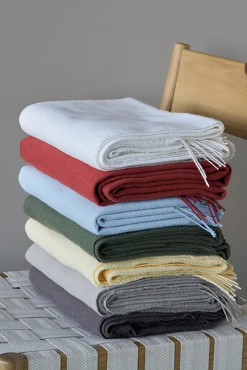 Loom katoenen plaid 125x170 cm - Khaki - Scandi Living