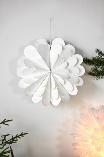 Lucia kerstster 45 cm - Wit - Scandi Living