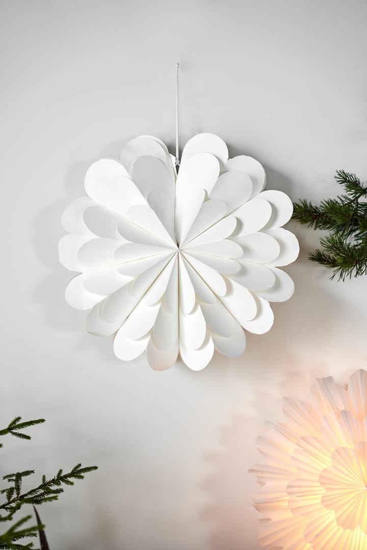 Lucia kerstster 45 cm, Wit Scandi Living