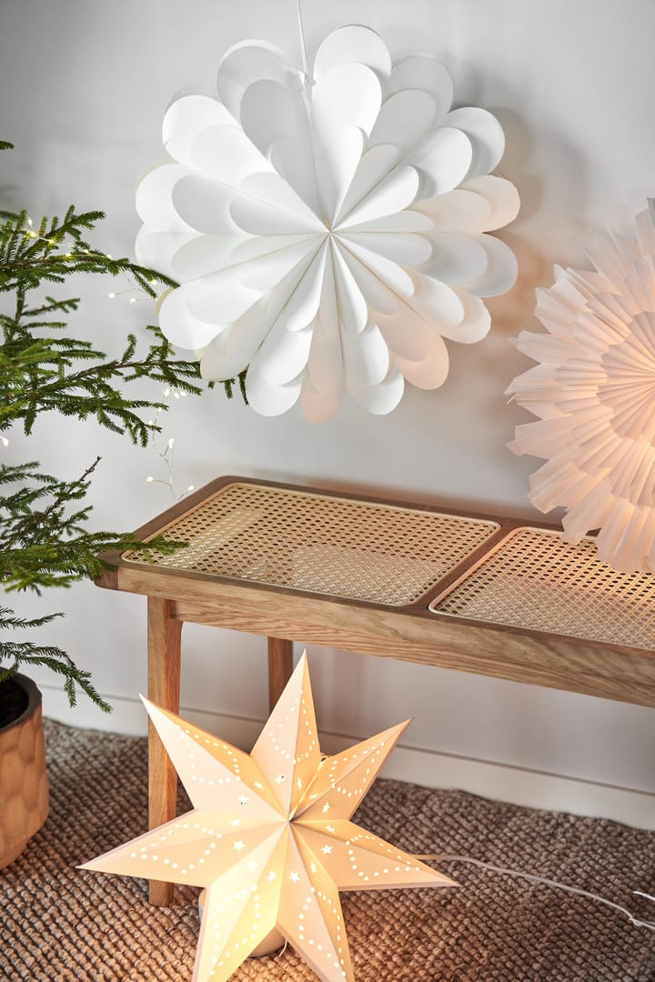 Lucia kerstster 45 cm, Wit Scandi Living